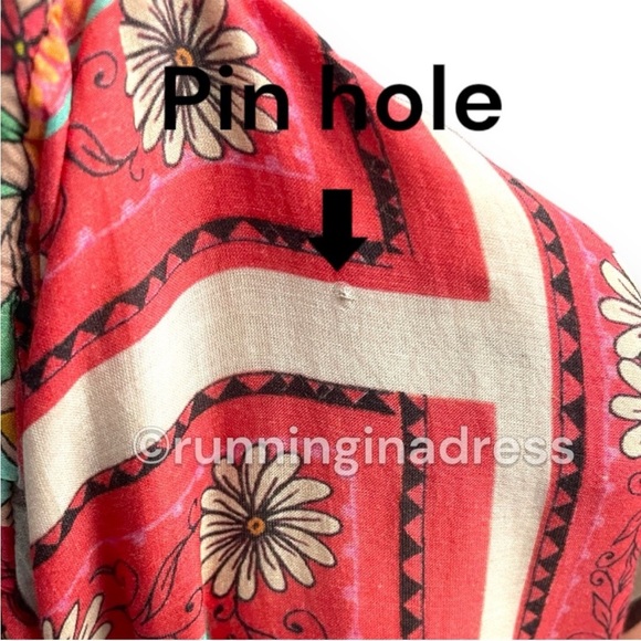 NWT Anthropologie Laia Dea Retro Boho Floral Printed Silk Pink & Yellow Dress - Picture 16 of 16